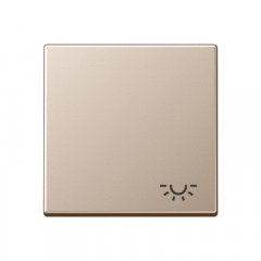 Taustiņs 1-viet, ar spuldzes simbolu, Serie A, šampanieša krāsā