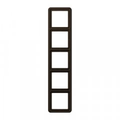 Rāmītis 5-vietīgs, vertikālā un horizontālā montāža, duroplasts, CD 500, brūns