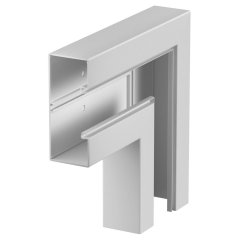 Plakanais stūris 70x170mm, PVC, gaiši pelēks, 7035