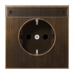 Kontaktligzda SCHUKO, 16 A 250 V ~, marķējams, Messing, Serie LS, Messing antik