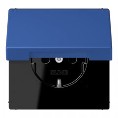 Kontaktligzda SCHUKO, 16 A 250 V ~, ar vāciņu, Serie LS, bleu outremer 59