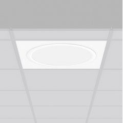 Gaismeklis TOLEDO FLAT, 30 W, 3600 lm, 840, white, on/off Lay-in luminaires, L 622 B 622 H 6, Plastic (PMMA) opal