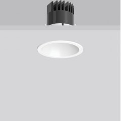 LEVIDO round, 7,5 / 12 W, 730 / 1100 lm, 840, white, DALI Recessed downlights, D 91 H 2 HEL 95, 52°