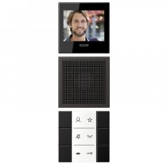 Siedle In-Home-Bus iekštelpu video panelis, Serie LS, dark (lackiertes Aluminium)