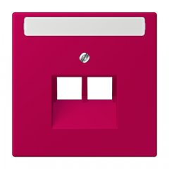 Virsma IAE/UAE-datu rozetei 2 x 8-polig, marķējams, termoplasts lakots, Serie LS, rouge rubia