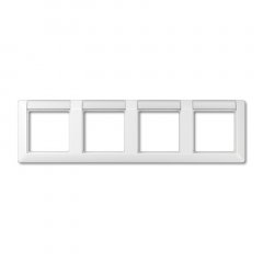 Rāmītis 4-vietīgs, marķējams, horizontāla montāža, duroplasts, AS 500, balts