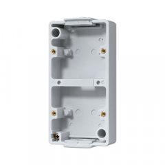 Kārba montāžai 2-viet, vertikālā montāža, Thermoplast, pelēks