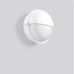 Gaismeklis ALU-SUPERIOR, white, on/off Wall luminaires, D 245 H 125, Plastic (PC) opal