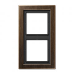 Rāmītis 2-vietīgs, vertikālā un horizontālā montāža, misiņš LS-DESIGN, Messing antik