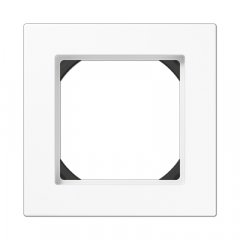 Rāmītis 28 mm uzstādīšanas augstums 1-vietīgs, vertikālā un horizontālā montāža, termoplasts, A 550, balts