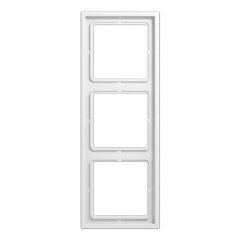 Rāmītis 3-vietīgs, vertikālā un horizontālā montāža, termoplasts, LS ZERO, balts