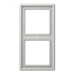 Rāmītis 2-vietīgs, vertikālā un horizontālā montāža, duroplasts, LS 990, gaiši pelēks
