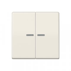 Taustiņs 2-viet ar indikācijas logu, termoplasts, Serie AS, ziloņkaula