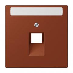 Virsma IAE/UAE-datu rozetei 1 x 8-polig, marķējams, termoplasts lakots, Serie LS, terre sienne brûlée 59