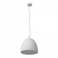 Decor Plaster Routes Bell Pendant 1XE27 White