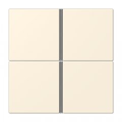 Taustiņs 4-viet, F40, Serie LS, blanc ivoire