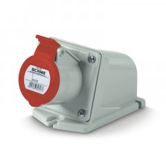 Spēka kontaktligzda SURF.MNT.SOCKET 3P+E IP44 32A 6h 380-415V AC 50Hz 60Hz RED