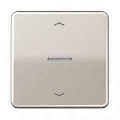 eNet žalūzijas poga ar 1-grupas radio uztvērēju, ar bultu simboliem, anodēts alumīnijs, CD sērija, platīns