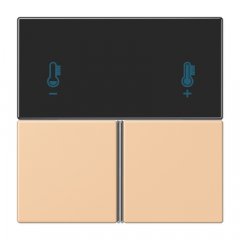 Taustiņs 3-viet, F40 KNX telpas kontrolierim, Serie LS, terre sienne claire 31