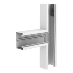 T-elements 70x110mm, PVC, dzidri balts, 9010