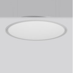 Gaismeklis TRIONA round, 49 W, 5050 lm, 827-865, silver, DALI Recessed ceiling luminaires, D 889 H 2 HEL 89, Plastic (PMMA) prismatic