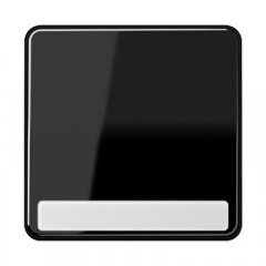 Taustiņs 1-viet, marķējams, duroplasts, Serie CD, melns