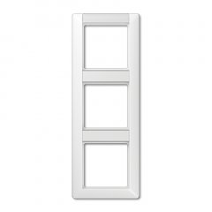 Rāmītis 3-vietīgs, marķējams, vertikāla montāža, duroplastss antibakteriāls, AS 500, balts