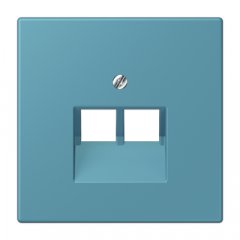 Virsma IAE/UAE-datu rozetei 2 x 8-polig, termoplasts lakots, Serie LS, céruléen vif