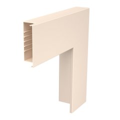 Plakanais stūris 470x170x80, PVC, krēmbalta, 9001