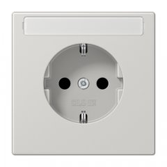 Kontaktligzda SCHUKO, 16 A 250 V ~, marķējams, ar bērnu drošību, duroplasts, Serie LS, gaiši pelēks