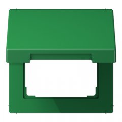 Rozetes vāks ar atsperi, termoplasts, Serie LS, zaļš