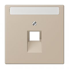 Virsma IAE/UAE-datu rozetei 1 x 8-polig, marķējams, termoplasts lakots, Serie LS, ombre naturelle claire