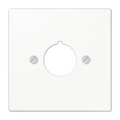 Virsma komunikāciju rozetei 22,5 mm Ø, duroplast, Serie LS, balts