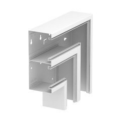 Plakanais stūris uz leju simetrisks 90x210x300, St, dzidri balts, 9010