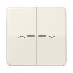 Taustiņs 2-viet ar indikācijas logu un virzienrādītāju, duroplasts, Serie CD, ziloņkaula