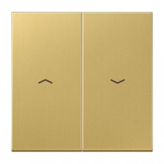 Taustiņs 2-viet žalūziju slēdzim, ar virzienrādītāju, misiņš Serie LS, misiņš