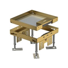 Kvadrata kasete ar kabeļu izvadu 200x200mm, CuZn RKSN2 4 MS 25