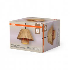 Decor Bamboo Paper Hut Pendant 280 E27 Brown