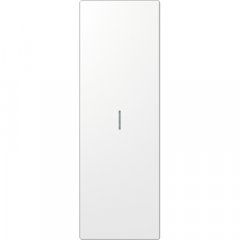 Taustiņs (70 x 212,4 mm), ar indikācijas logu, vertikāli un horizontāli montējams  Montage, Serie LS, balts (lackierter Edelstahl)