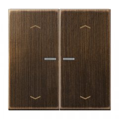 JUNG HOME taustiņš 2-viet, ar bultiņu simboliem<br />
, misiņš, Serie LS, misiņš antik