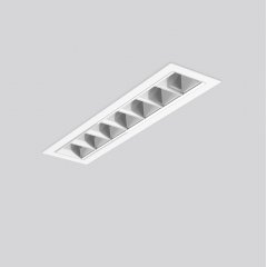 Gaismeklis ALEA SPOT, 8,2 W, 1000 lm, 840, white, on/off Recessed ceiling luminaires, L 306 B 75 H 2 HEL 36, Alea optical system, Louvre