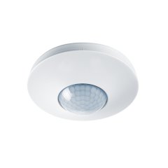 360° recessed ceiling-mounted presence detector, approx. range of Ø 8 m, 12-36 V, remotely controlled