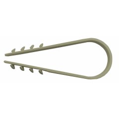 Dībelis-apskava 6mm, priekš 8-28 mm kabeļa pelēks 100gb./iep.