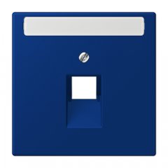 Virsma IAE/UAE-datu rozetei 1 x 8-polig, marķējams, termoplasts lakots, Serie LS, bleu outremer foncé