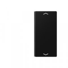 Taustiņs slēdzim 2-viet, ar virzienrādītāju, F40, Serie A, grafīta melns matēts