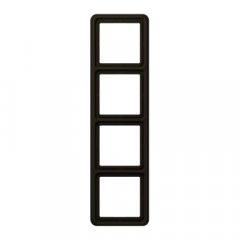 Rāmītis 4-vietīgs, vertikālā un horizontālā montāža, termoplasts, CD 500, brūns