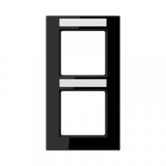 Rāmītis 2-vietīgs, marķējams, vertikāla montāža, termoplasts, A CREATION, melns