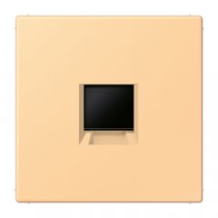 Virsma (ar fiksatoru) modulārai datu rozetei 1-vietīga, UMA-CAT6A, termoplasts lakots, Serie LS, terre sienne claire 59