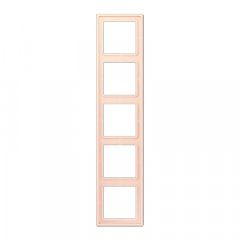 Rāmītis 5-vietīgs, LE CORBUSIER, oranžs pâle