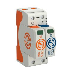 Pārsprieguma novadītājs V20 1-pole with NPE 280V V20-1+NPE-280